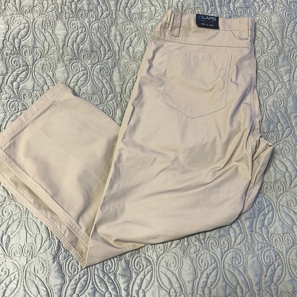 Mens LAPG Tactical Casual Pants Khaki Sz 40x30 New